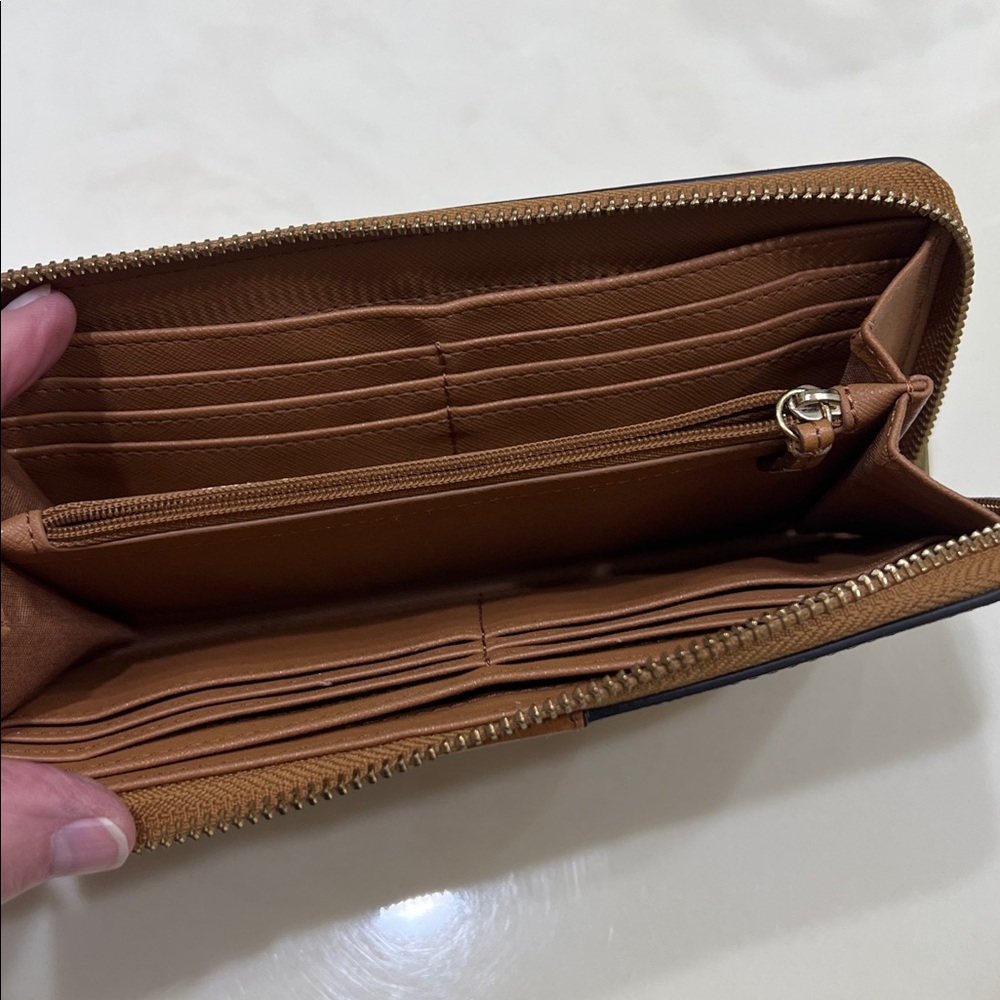 Fossil Women's Zipper Wallet - Black, Pink, and Brown Floral - Picture 3 of 3